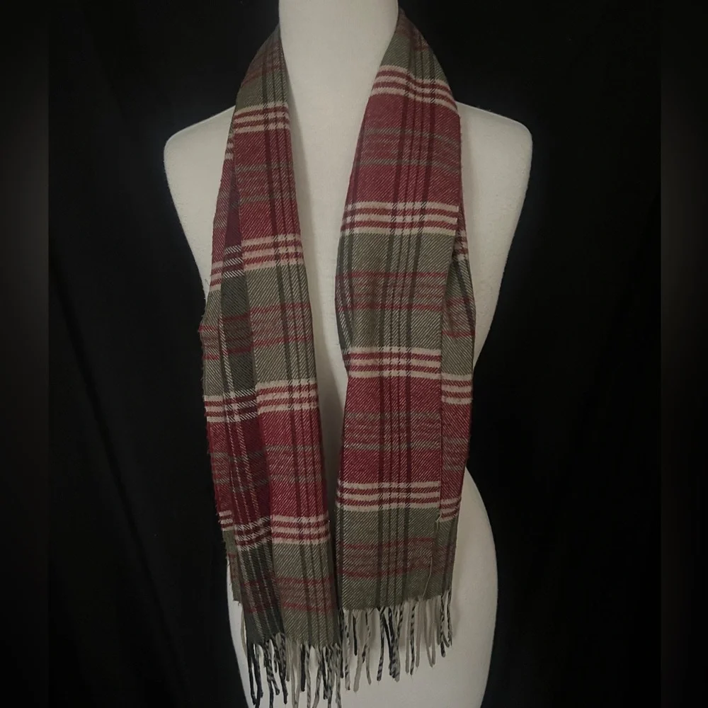 Christian Dior Cashmaire Plaid Scarf